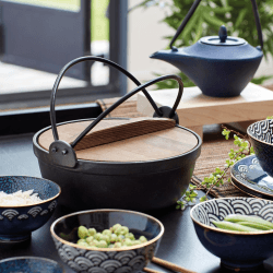 Image showing the World of Flavours - Oriental Cast iron cooking pot, H10 x W21 x L21cm product.