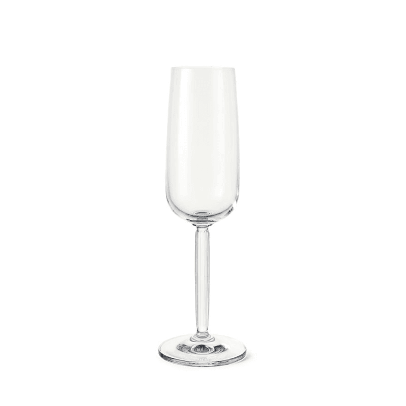 Hammershoi Set of 2 Champagne Glasses, 240ml, Clear