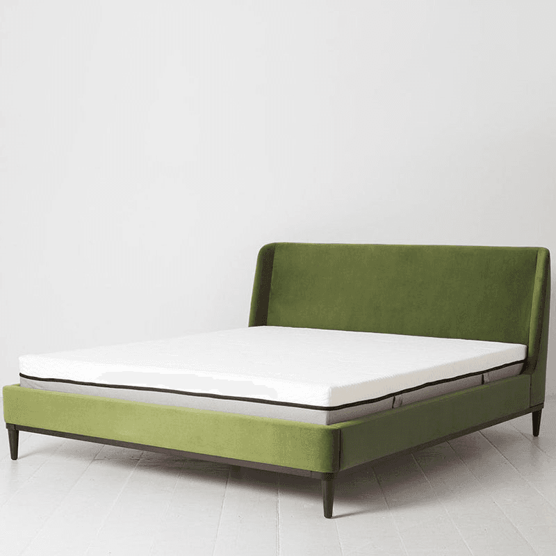 Bed 02 Velvet Super King Size Frame, Vine