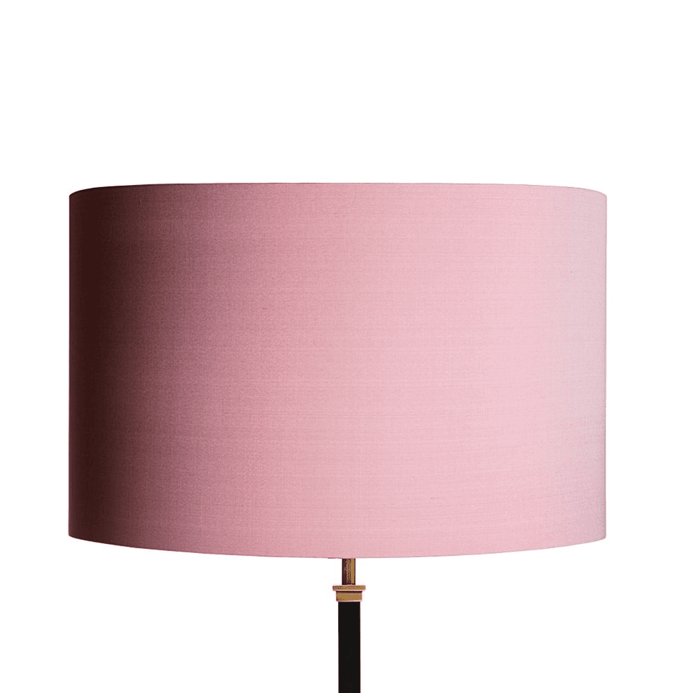 Drum Shade, 45cm, Antique Rose dupion silk