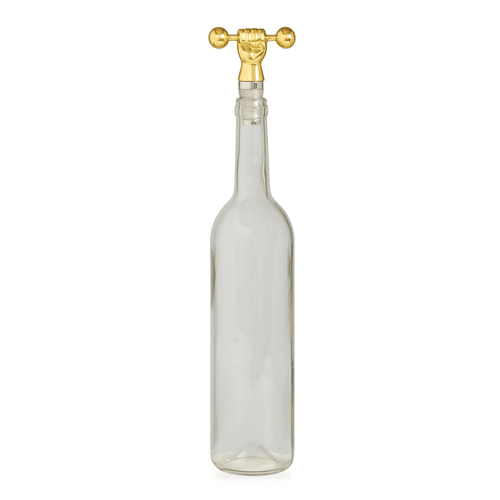 Barbell Bottle stopper, brass
