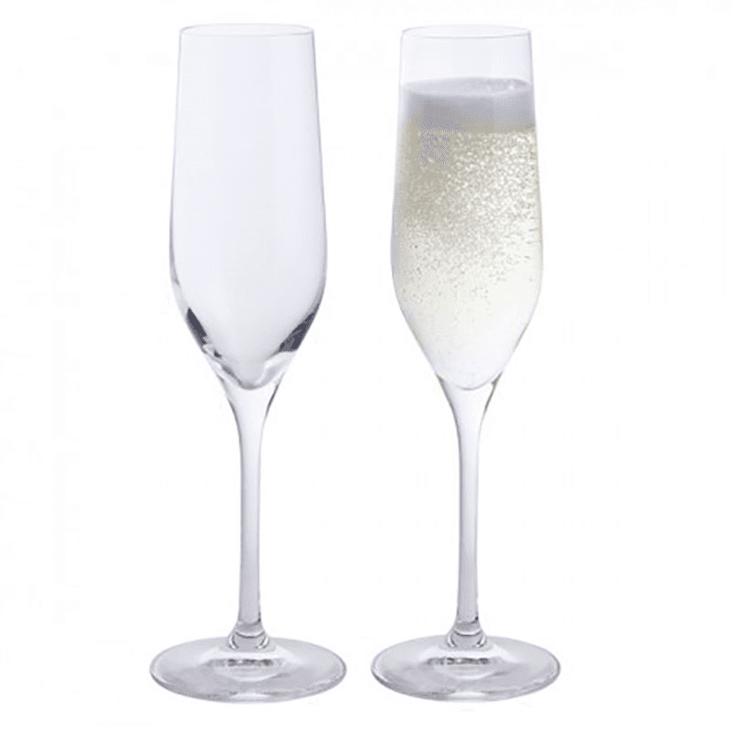 Wine and Bar Set of 2 Flutes, 180ml, Clear