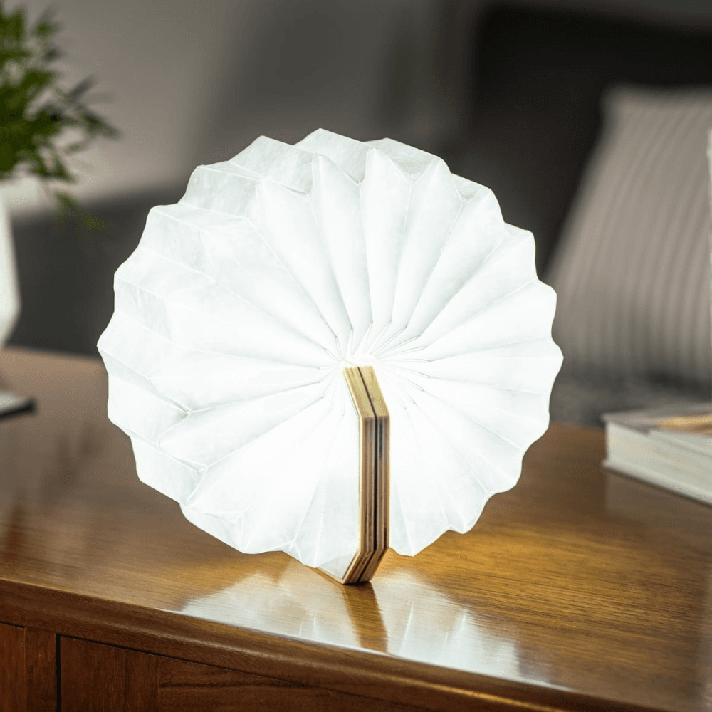 Smart Accordion Lamp, Walnut
