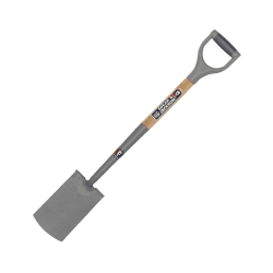 Image showing the Neverbend Professional Digging Spade, Grey/Black/Natural product.