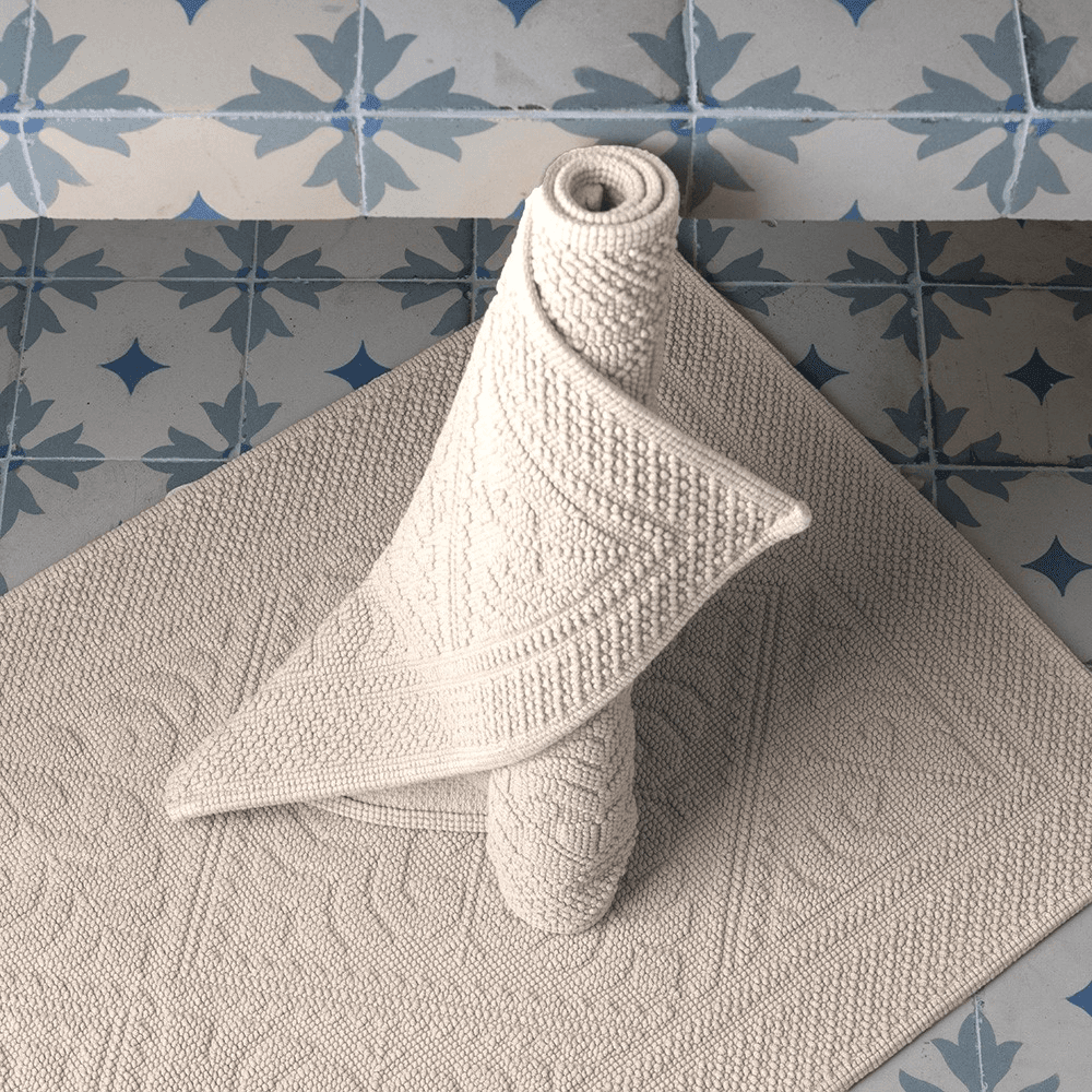 Enzo Bath mat, 54 x 110cm, Cement