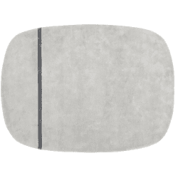 Image showing the Oona Rug, L240 x W175cm, Grey product.