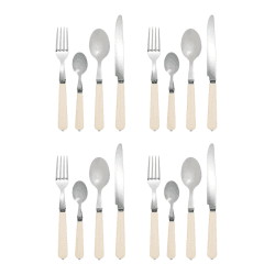 Image showing the Ivory 16 piece cutlery set product.