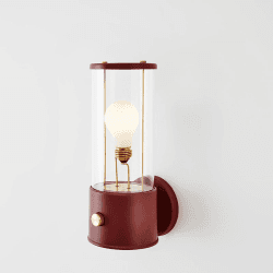 Image showing the The Muse Farrow & Ball Wall Light, Pomona Red product.