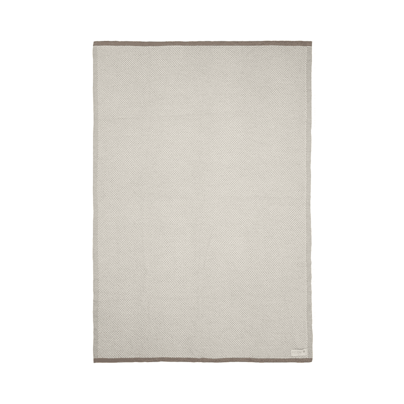 Raindrops Plaid Throw, H180cm x W130cm, Ivory
