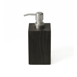 Image showing the Mezza Soap pump, H18 x W7.5 x D7.5cm, Dark Brown product.