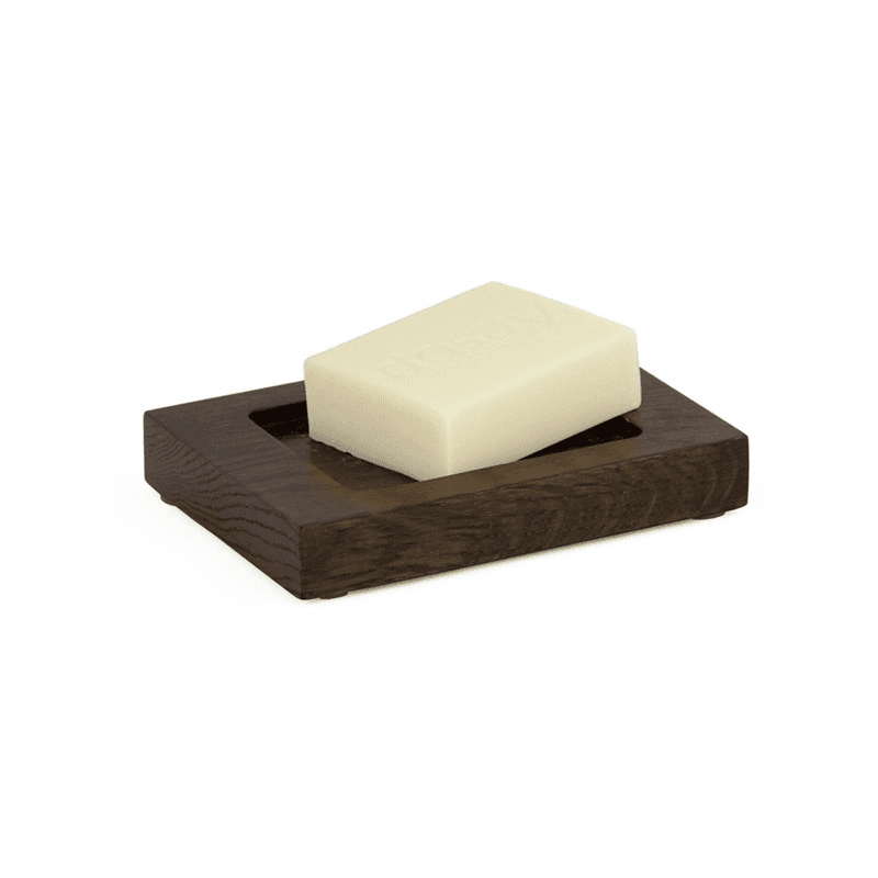 Mezza Soap dish, H2 x W13 x D9.5cm, Dark brown