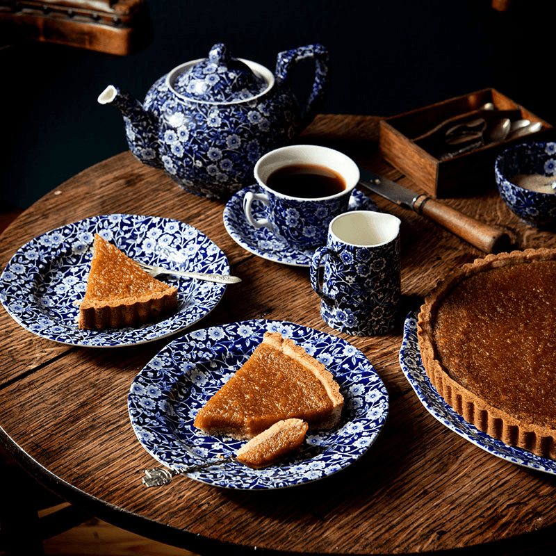 Calico Tea Saucer, D15cm, Blue