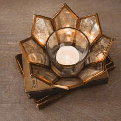 Image showing the Dufrene Lotus Tea Light Holder product.