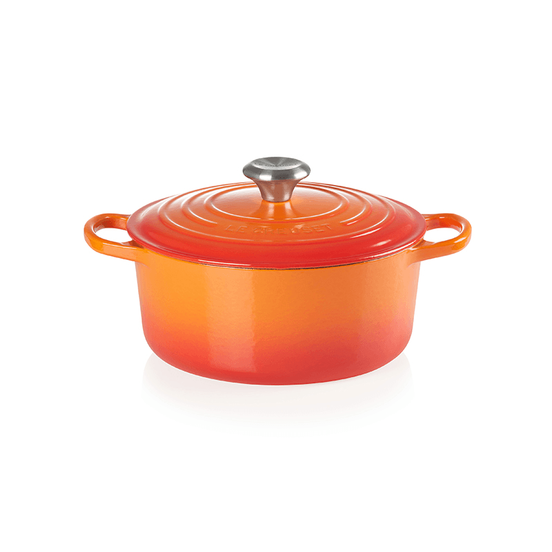 Signature Cast Iron Round casserole, 26cm - 5.3 litre, Volcanic
