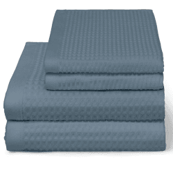 Image showing the Waffle Bath Towel, H70 x W140cm, Marine product.