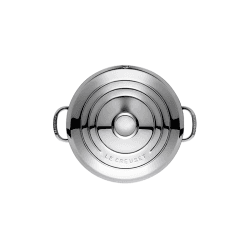 Image showing the Signature Uncoated Casserole with lid, 24cm, Stainless Steel product.