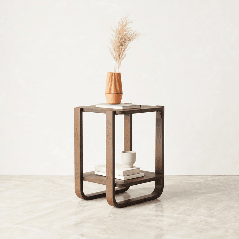 Bellwood Side Table, Aged Walnut