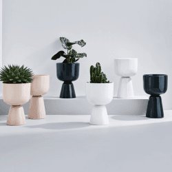Image showing the Nappula Plant Pot, Beige, Large, Beige product.