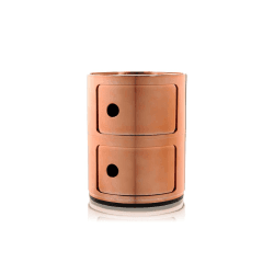 Image showing the Componibili, 2 Door Cabinet, Copper, Copper product.