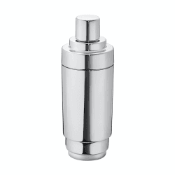 Image showing the Manhattan Cocktail shaker, H20cm x Dia10cm, Mirror Polished Stainless Steel product.