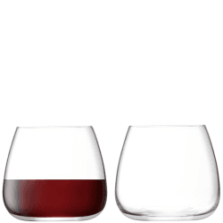 Image showing the Wine Culture Pair of stemless wine glasses, 385ml, wine product.
