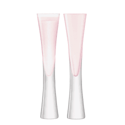 Image showing the Moya Set of 2 Champagne Flutes, 170ml, Blush product.