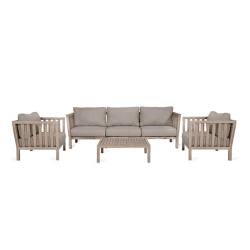 Image showing the Porthallow 3 Seater Sofa Set, Natural product.