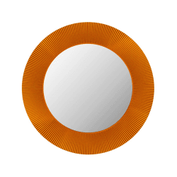 Image showing the All Saints, Wall Mirror, Amber, Yellow product.