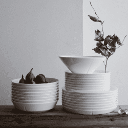 Image showing the Grand Cru Set of 4 Bowls, D21cm, White product.