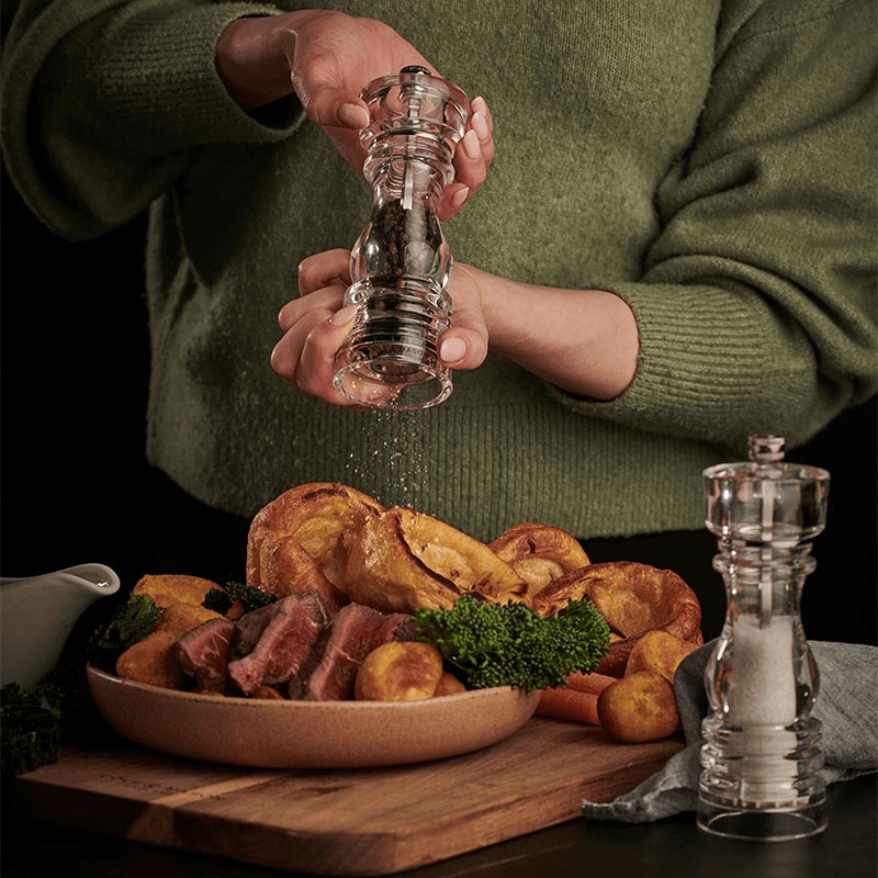London Salt & Pepper Mills, 180mm, Clear