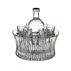 Image showing the Lismore Diamond Vodka set in chill bowl product.