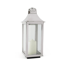 Image showing the Tonto Lantern, H50cm, Clear/Silver product.