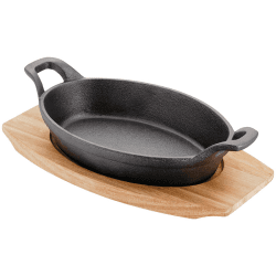 Image showing the Sizzle & Serve Gratin Dish, 20cm, Black product.