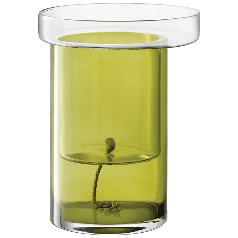 Balcony Self Watering Planter, H35 x W26cm, Clear & Olive Green