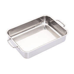 Image showing the Deep roasting pan, 32 x 23cm, Stainless Steel product.