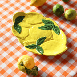 Image showing the Lemon Side Plate, D28cm, Yellow product.