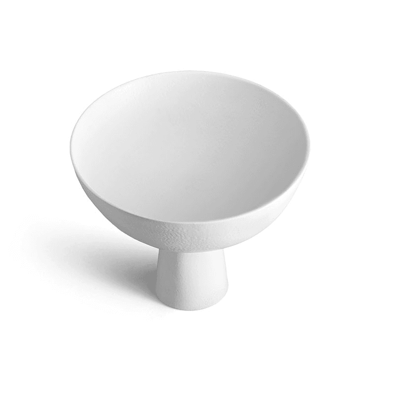 Terra Bowl on Stand, D30cm, Stone
