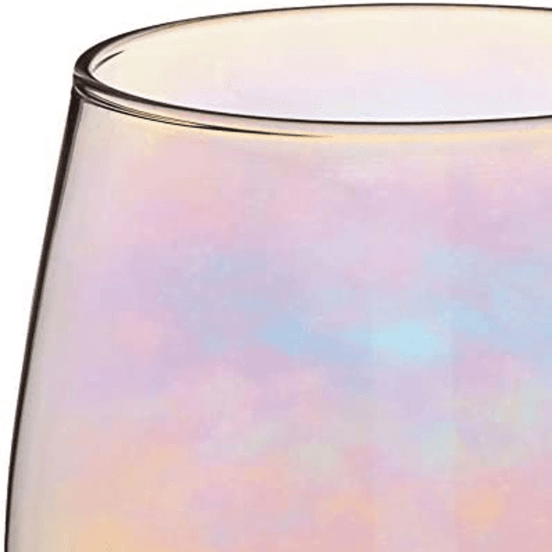 BarCraft Pair of glass tumblers, 11.7cm - 0.6 litre, Lustre