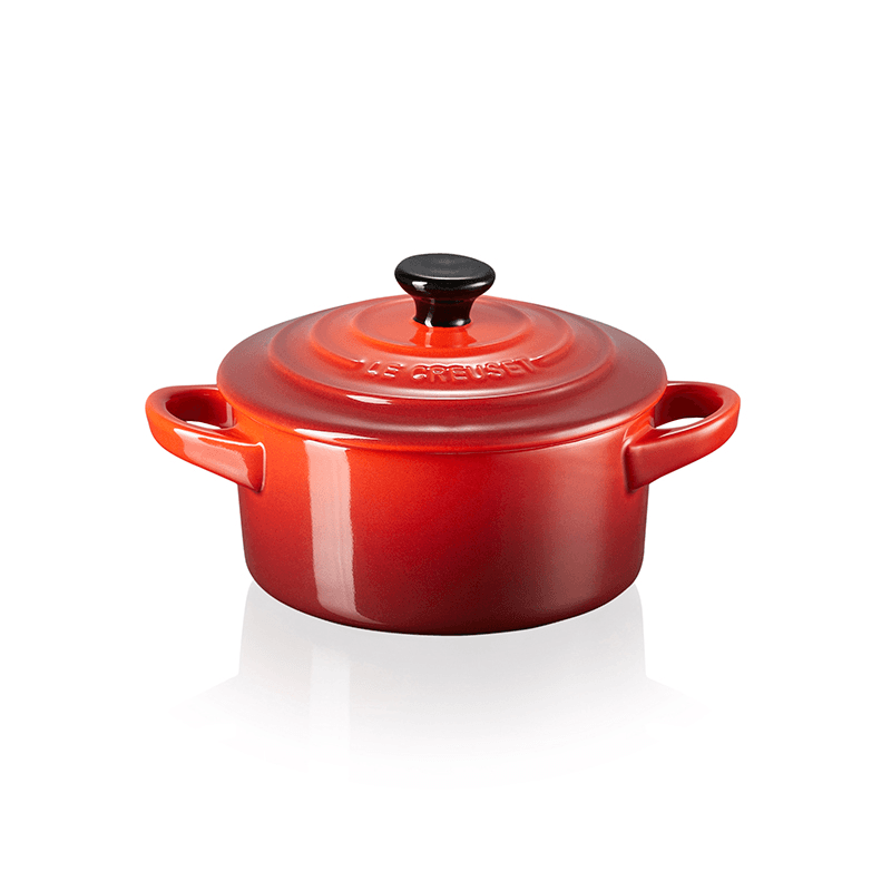 Stoneware Petite round casserole, 10cm, Cerise