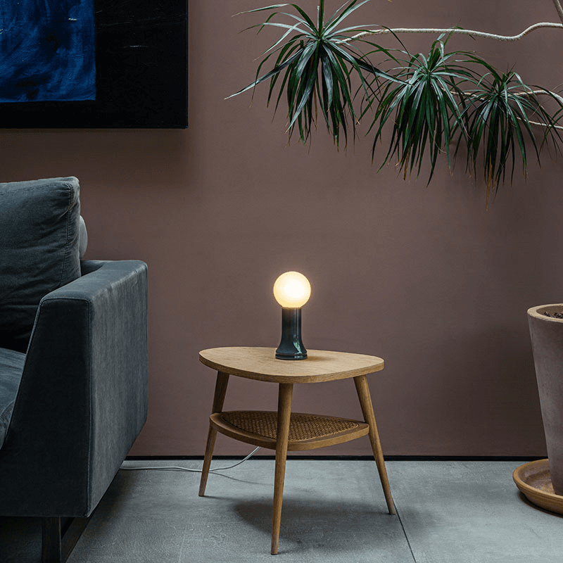 Shore Table Lamp with G95 LED Bulb EU, Smoke Grey