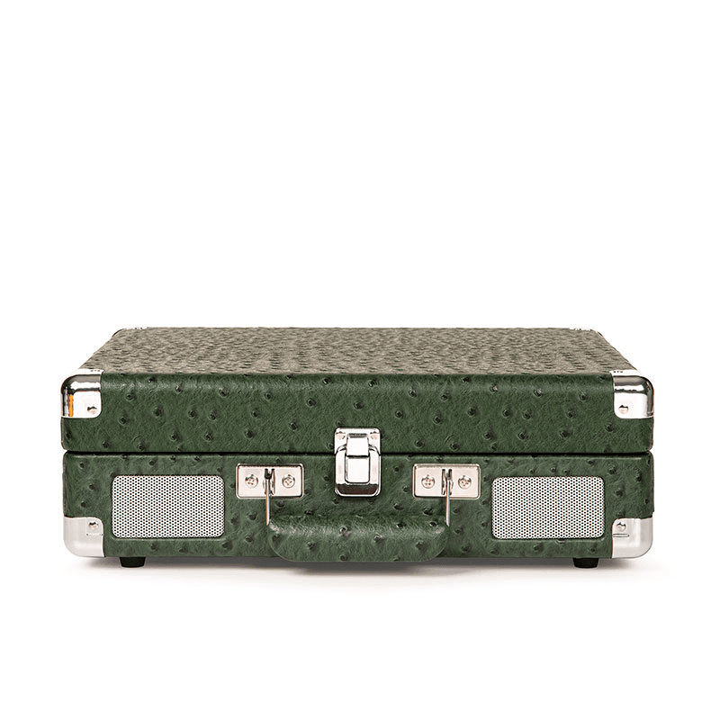 Cruiser Deluxe Plus Portable Turntable, Green Ostritch