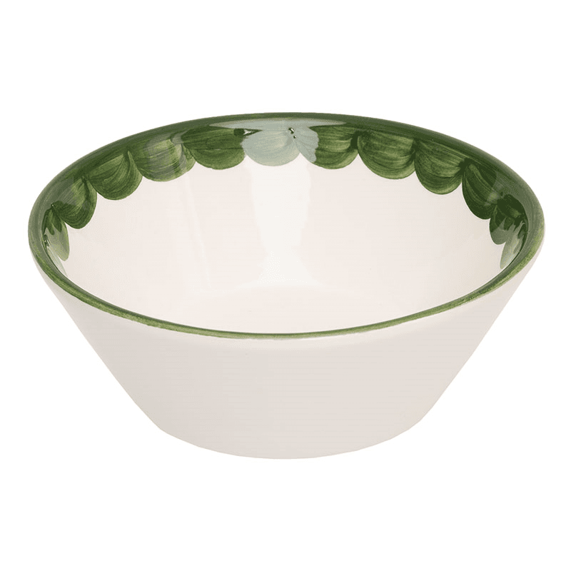 Scallop Bowl Set of 2, D16cm, Green