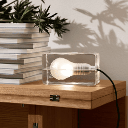 Image showing the Block Mini lamp, L12 × H8 × W7cm, Clear product.