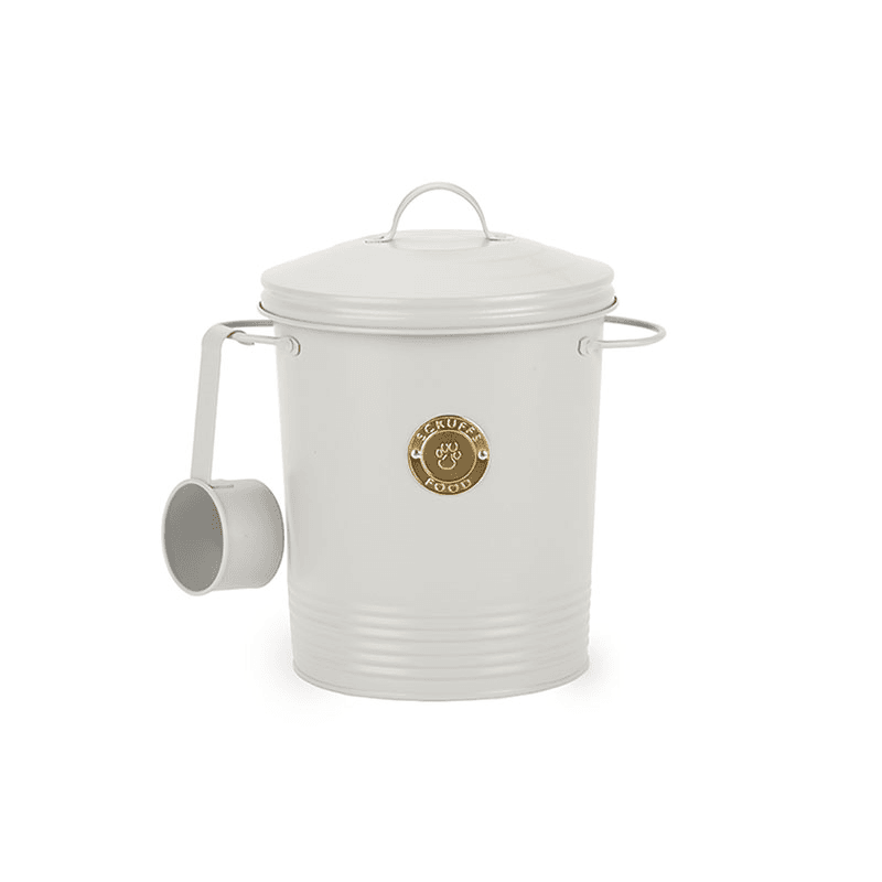 Cantina Pet Food Canister & Scoop, 4L, Light Grey