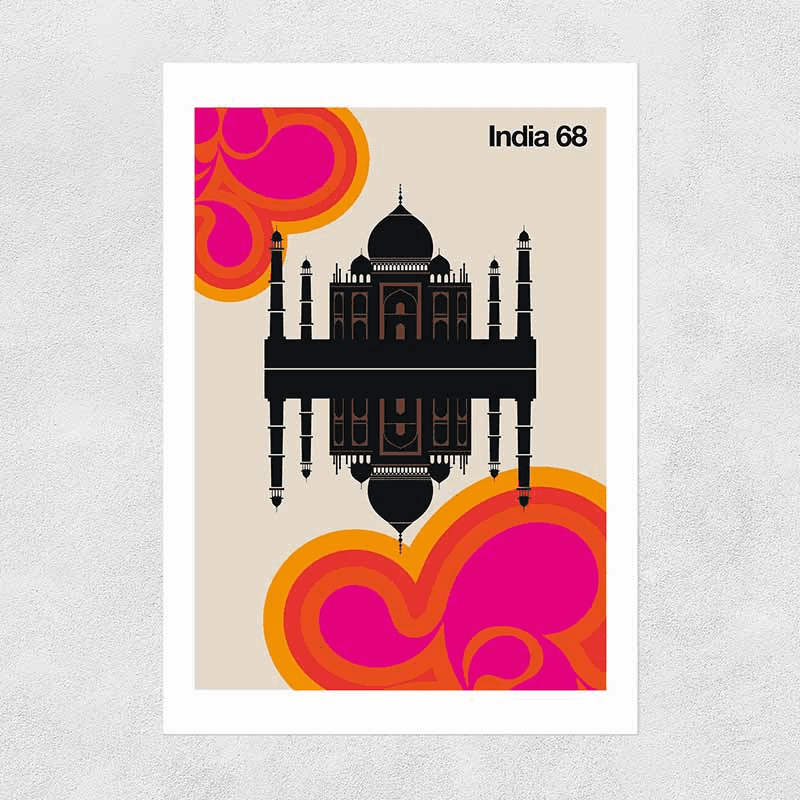Bo Lundberg India 68 Print, Red