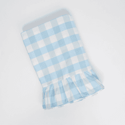 Image showing the Gingham Tablecloth, 150 x 300cm, Light Blue & White product.