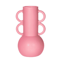 Image showing the Amphora Vase, H20cm, Bubblegum Pink product.