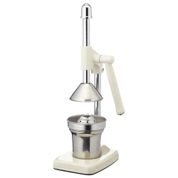 Image showing the Living Nostalgia Heavy duty lever arm juicer, Cream product.