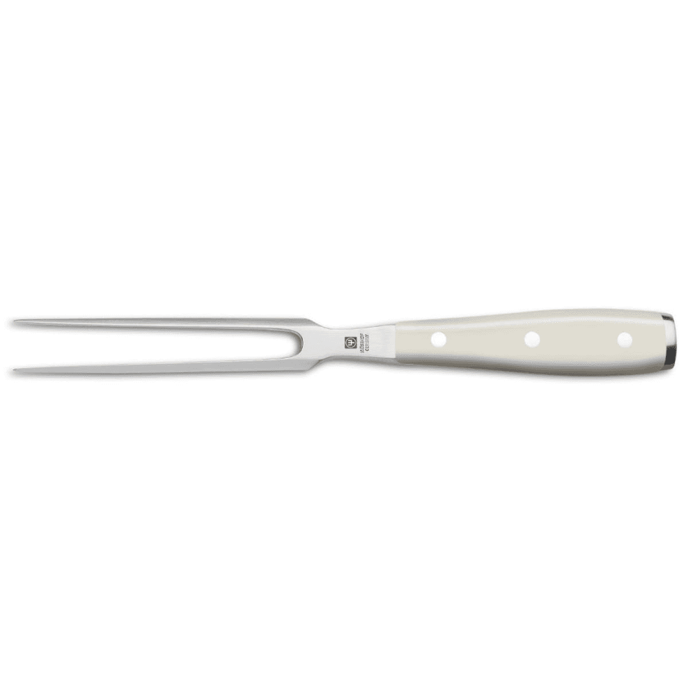 Cl Ikon Crème Straight meat fork, 16cm, Cream