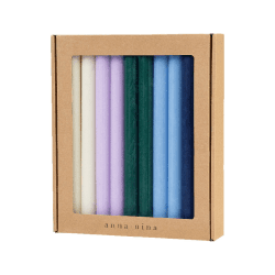 Image showing the Fall Picnic Set of 20 Candles, H29cm, Multi product.